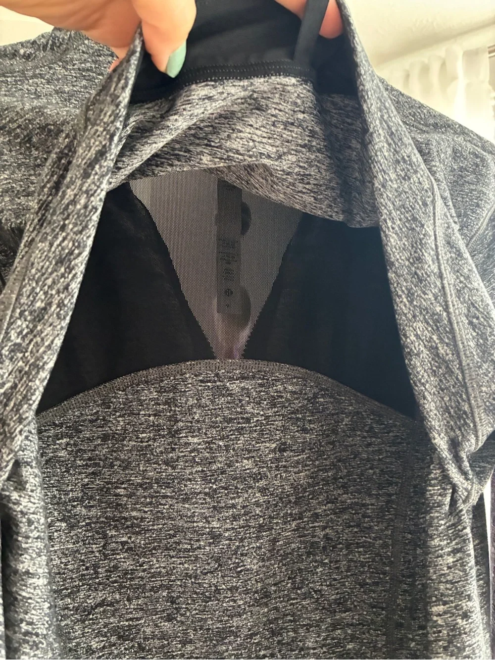 Lululemon Define Jacket Luon Heathered Black Size 16 Like New Tag Included